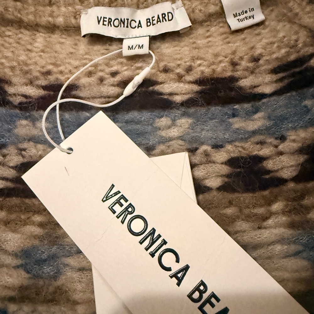 Veronica Beard Fair Isle Cardigan NWT - Picture 4 of 8